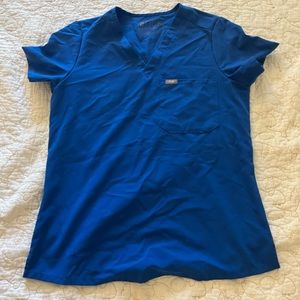 Figs set top small bottom small petite royal blue